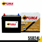 แบตเตอรี่รถยนต์ Puma รุ่น 55B24L