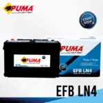 แบตเตอรี่รถยนต์ PUMA รุ่น LN4-EFB