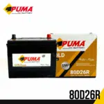 แบตเตอรี่รถยนต์ PUMA รุ่น 80D26R