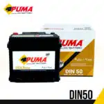 แบตเตอรี่รถยนต์ PUMA รุ่น DIN50