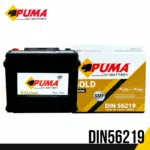 แบตเตอรี่รถยนต์ PUMA รุ่น DIN62 (56219)